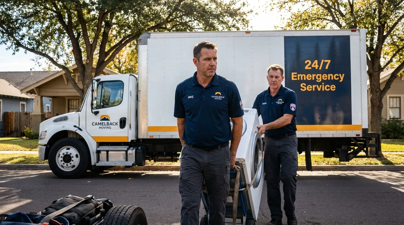 CamelBack Moving crew loading furniture in North Little Rock, AR
