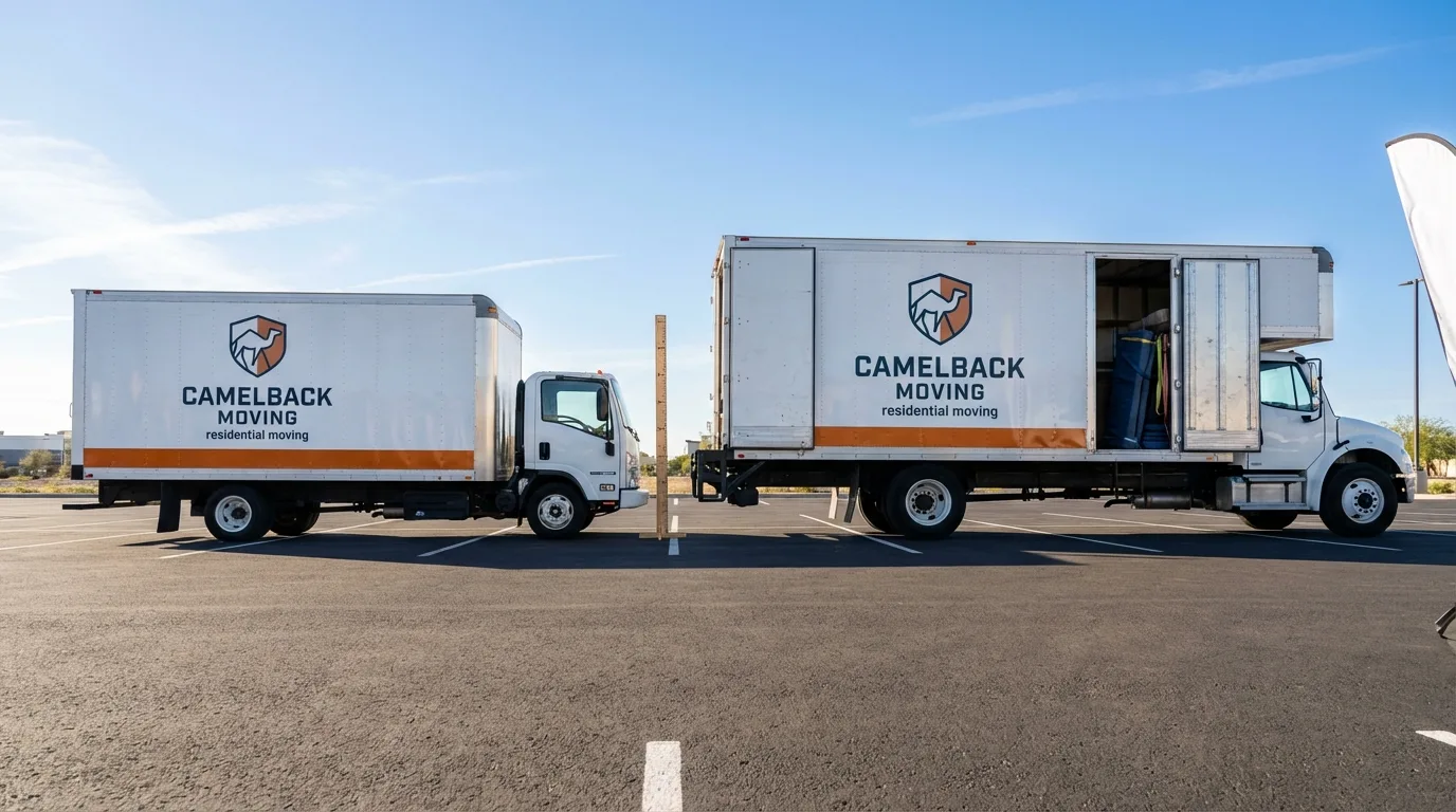 Moving truck size capacity guide in North Little Rock